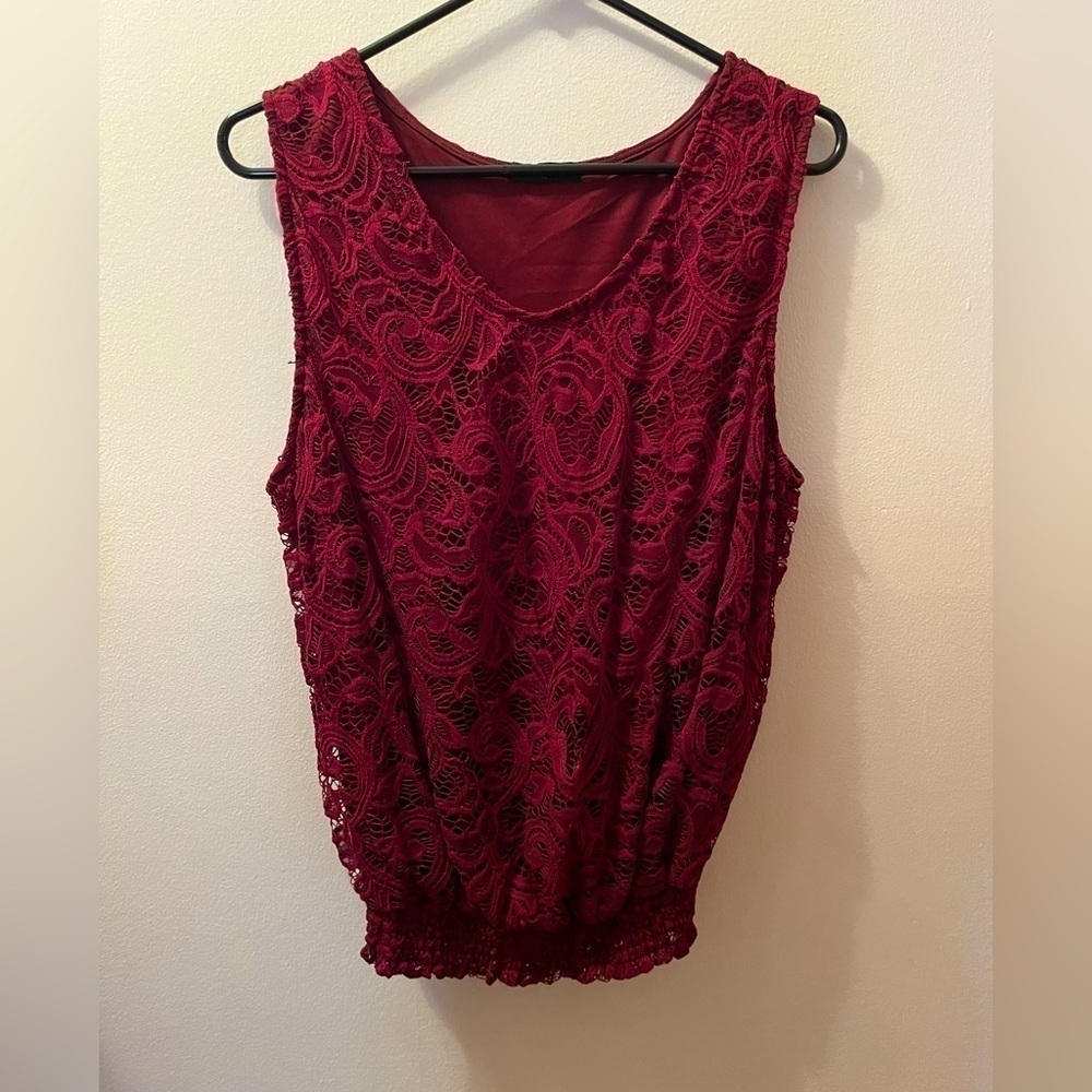 SCOBE Maroon Blouse.